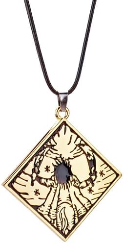 Hollow Gaze Plaque Necklace