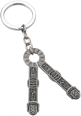 Twin Stone Keys Keychain