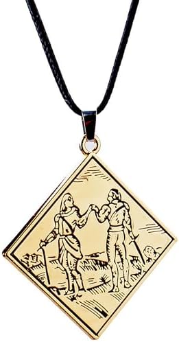 Two Champions Plaque Necklace